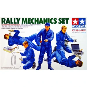 Набор механиков (Rally mechanics) 5 фигур и инструменты