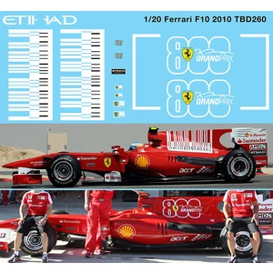 Декаль Ferrari F10 sponsor decals (для Fujimi 09087)