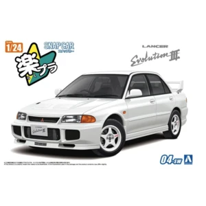 Snap Car CE9A Lancer GRS Evolution III 1995 Scotia White