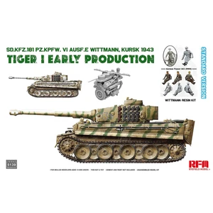 Немецкий танк Sd.kfz.181 Tiger I (ранний, Курск 1943) с фигуркой Михаэля Виттманна