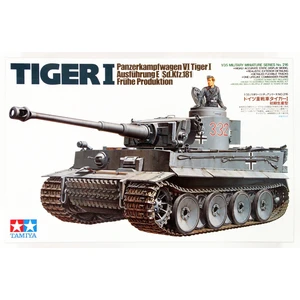 Немецкий тяжелый танк Tiger I (ранняя версия) с 1 фигурой танкиста